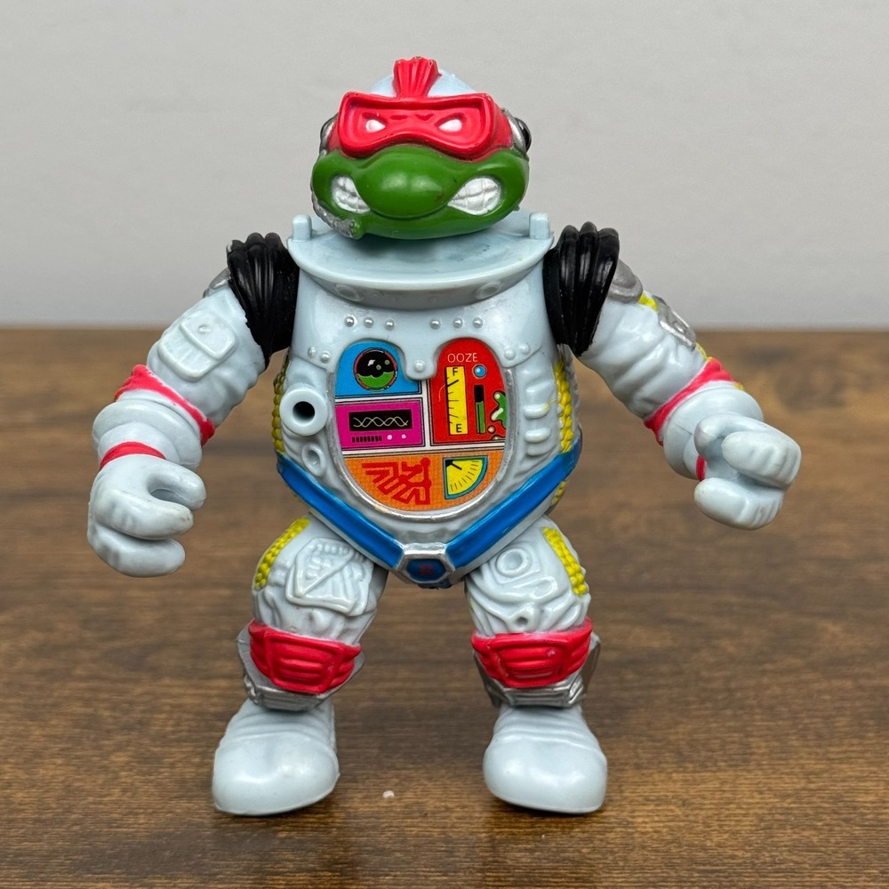 1990 Playmates TMNT Raph Space Cadet Raphael 4" Figure Loose No Gear